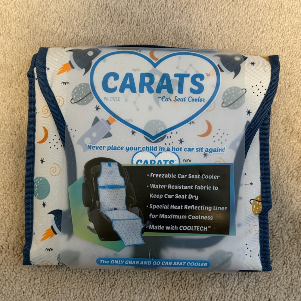NWT Carats Children's Car Seat Cooler Space Theme